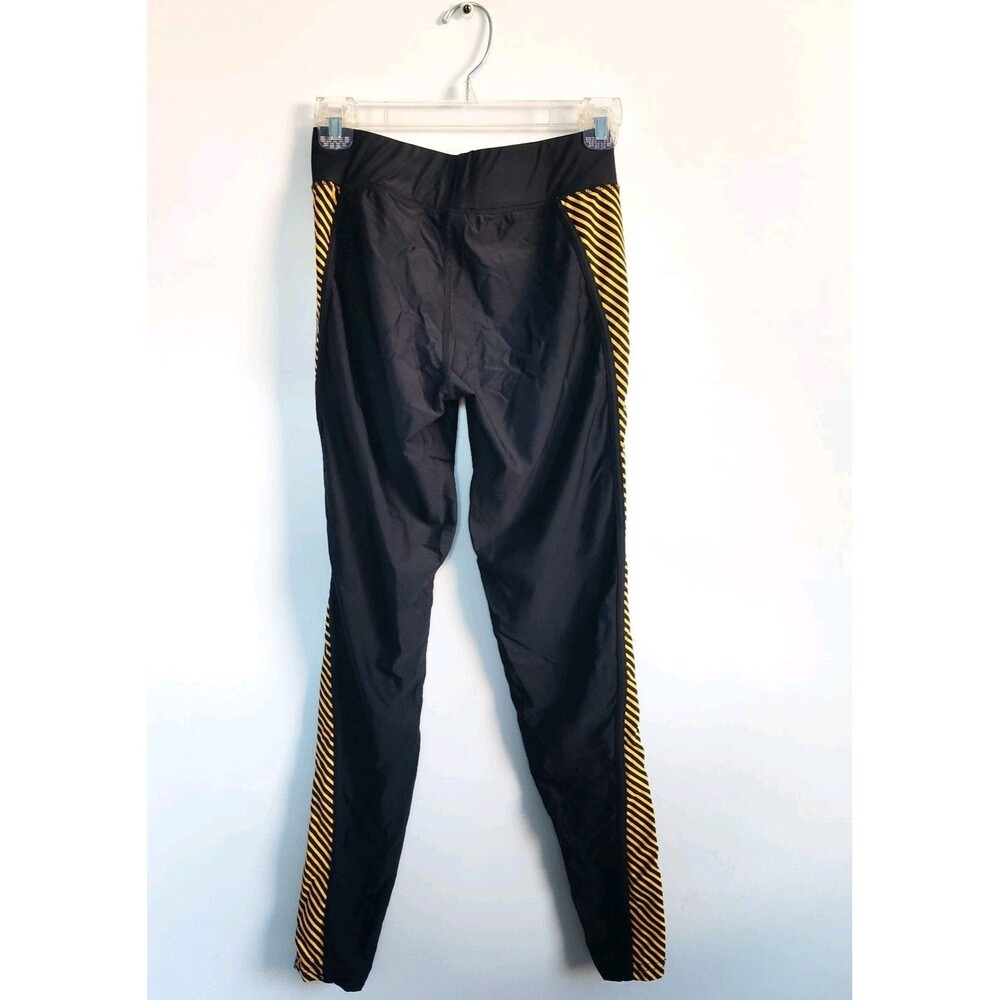 Steelers Leggings Womens Size Small NFL Team Apparel‎ Black Yellow Striped Logo - Picture 6 of 10